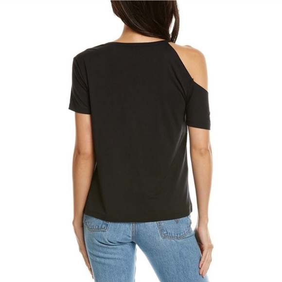 New Recycled Karma AC/DC The Razors Edge Tour Cold Shoulder Tee - Picture 4 of 7